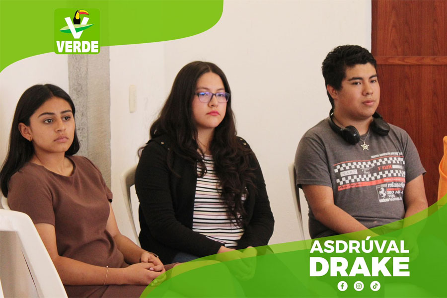 Asdruval Drake, Candidato a Presidente Municipal por el Partido Verde, Participa en Conversatorio de Jóvenes*