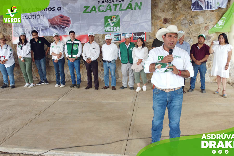 Respaldo de Jimmy Natale, Dirigente del PVEM a la candidatura de Asdruval Drake en Zacatlán