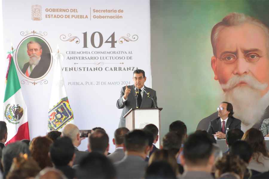 Encabeza titular del ejecutivo aniversario luctuoso de Venustiano Carranza