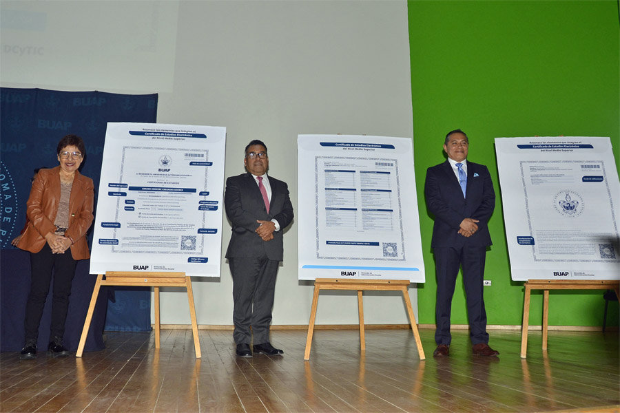 Presenta BUAP certificado electrónico del nivel medio superior