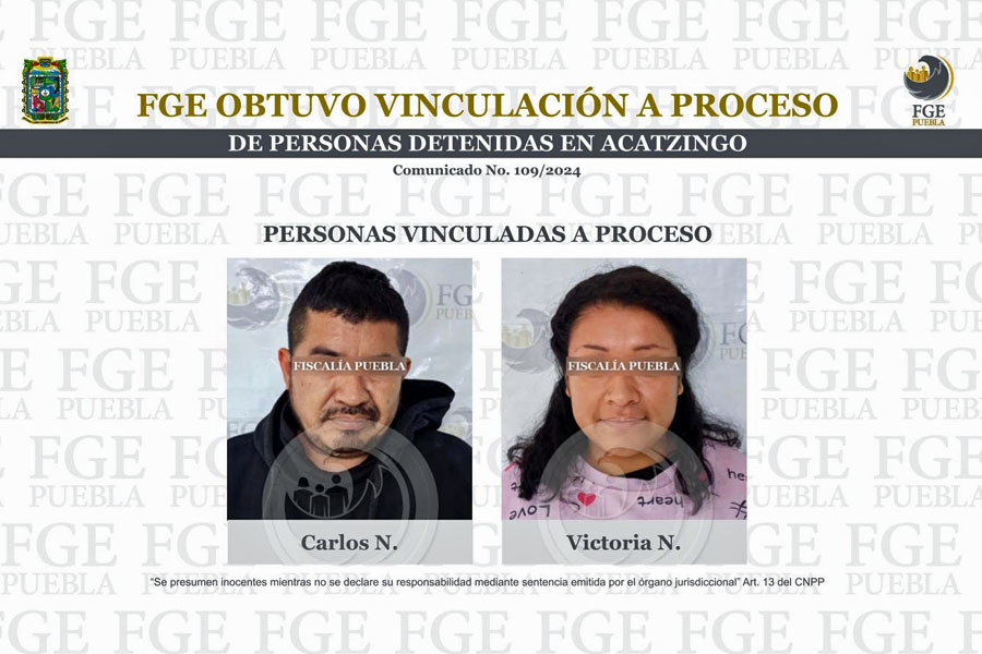 FGE obtuvo vinculación de personas detenidas en Acatzingo