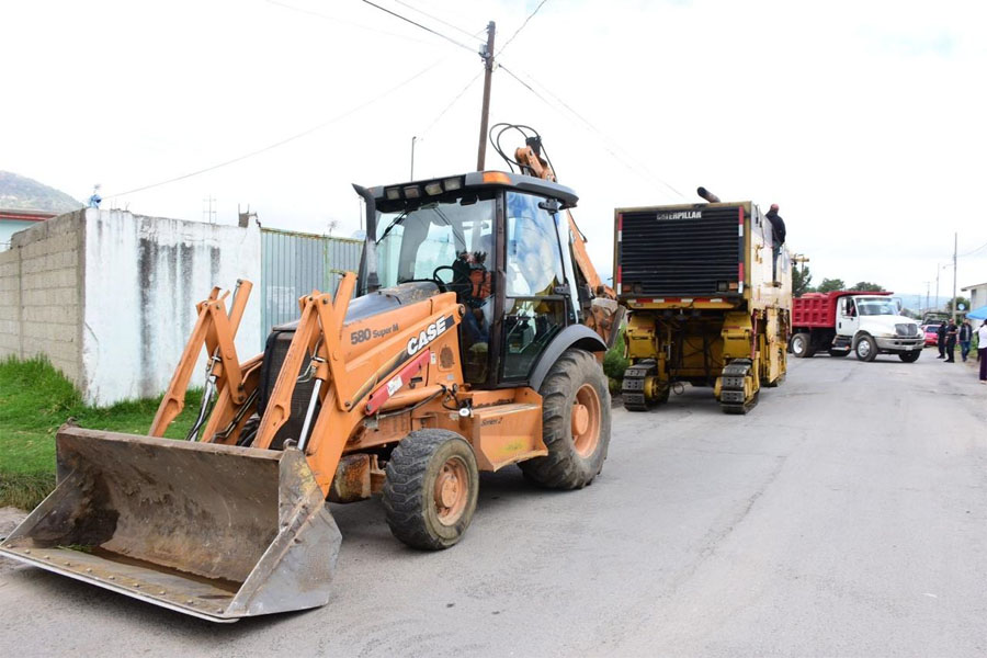 Inicia gobierno rehabilitación de carretera en Nopalucan