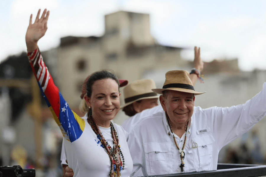 Desafían a Maduro: reaparece la opositora María Corina Machado