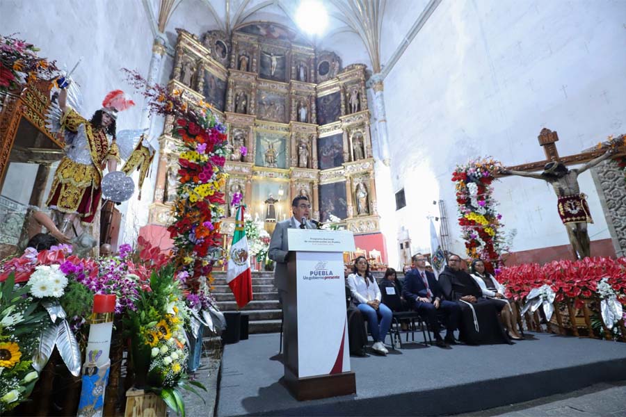 Resaltó Sergio Salomón rescate de patrimonio cultural